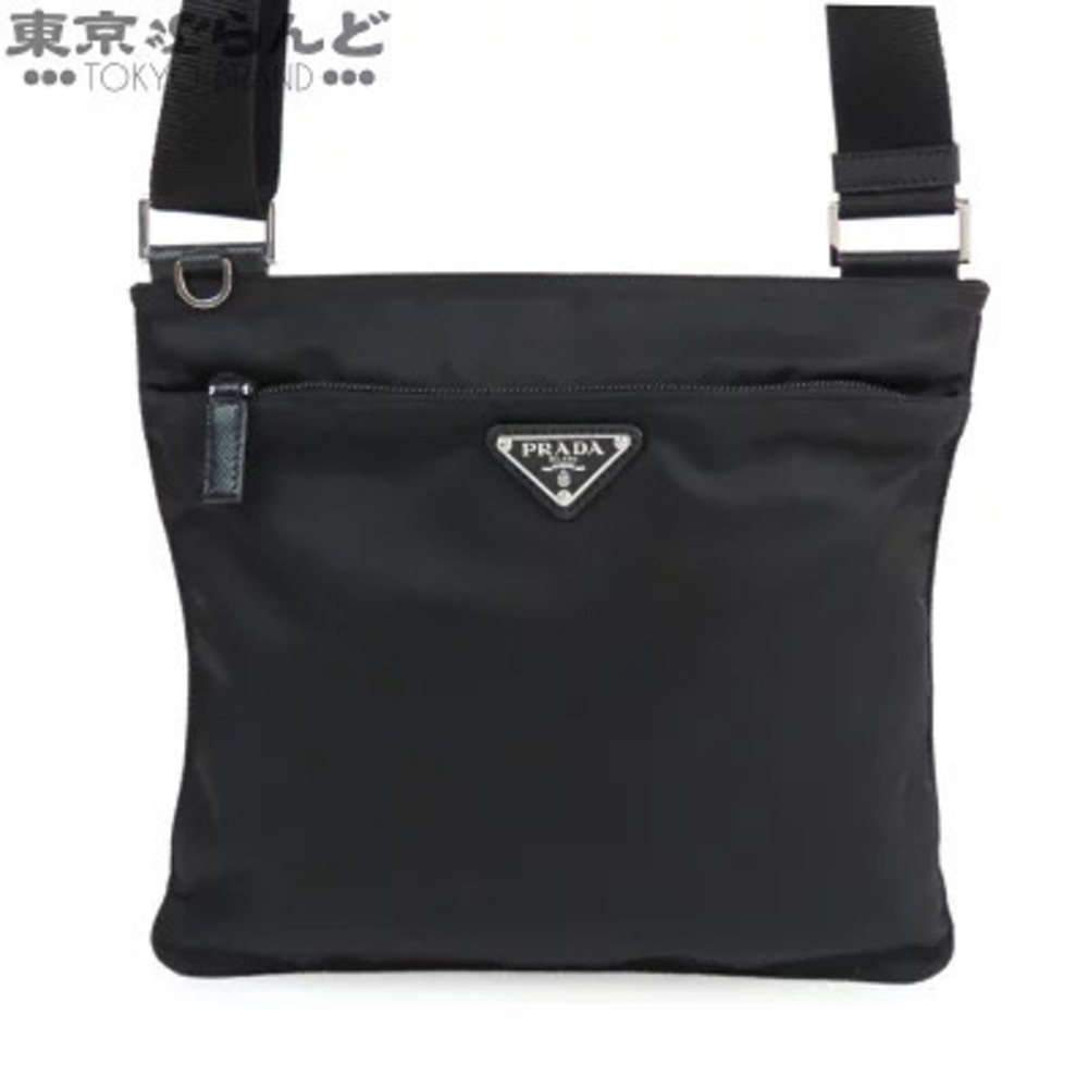 Prada Sacoche Bag Triangle Black
